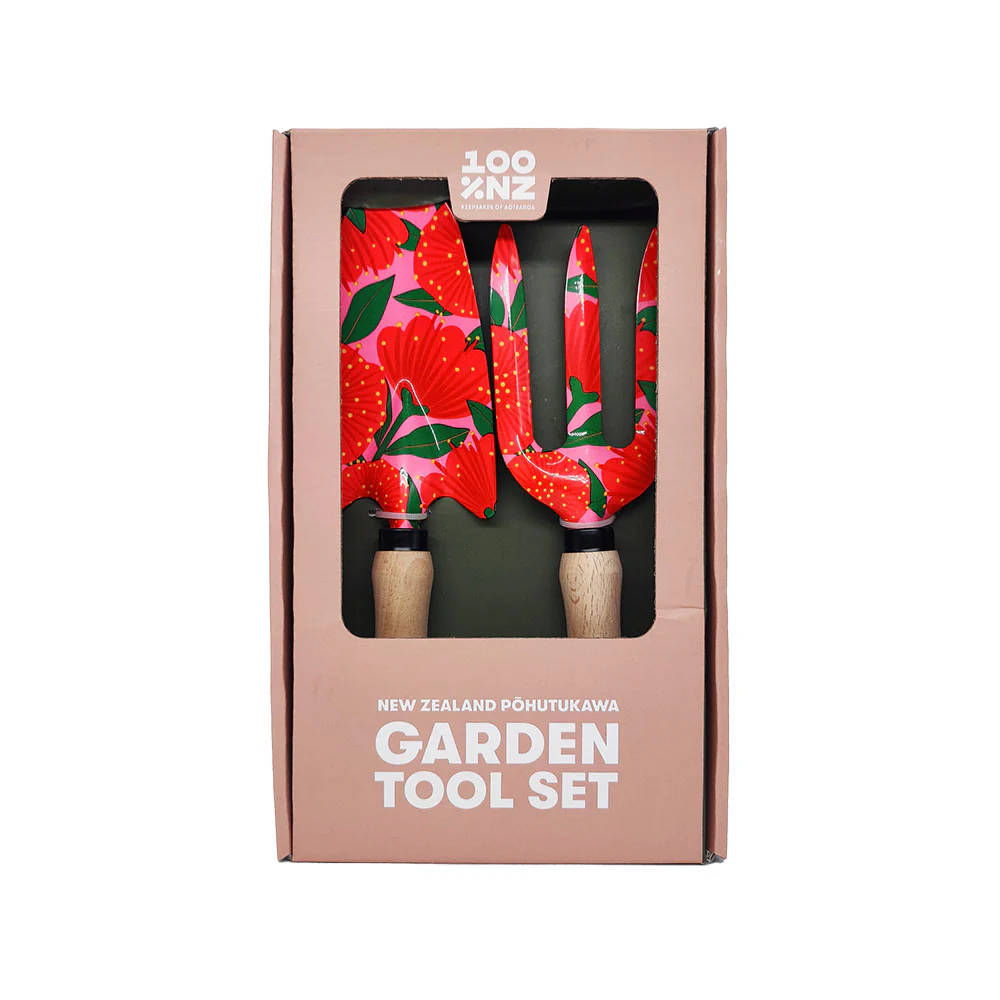 100% NZ Bright Botanical PÅhutukawa Garden Tool Set