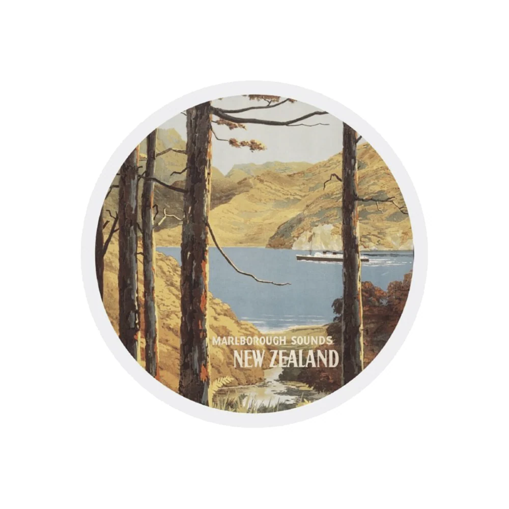100% NZ Ceramic Coaster Marlborough Tourist - Image 2