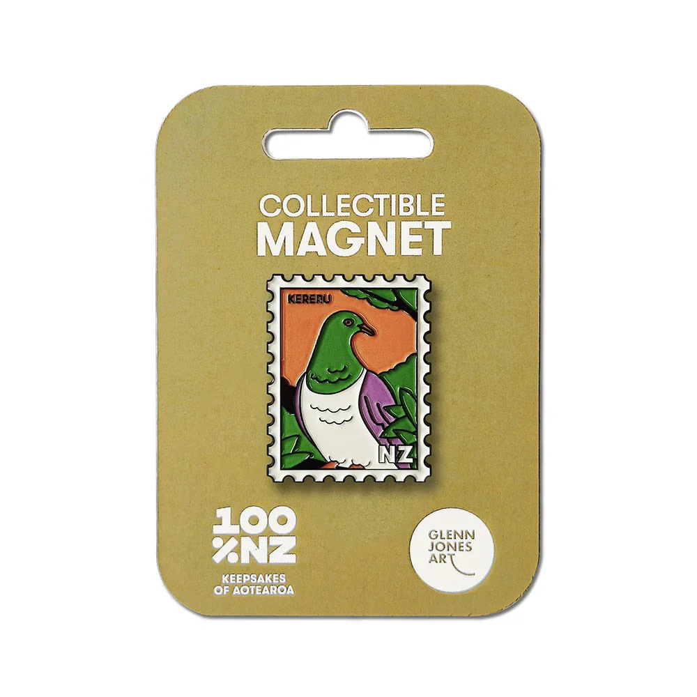 100% NZ Collectable Stamp Magnet Kereru - Image 2