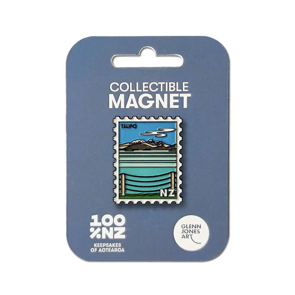100% NZ Collectable Stamp Magnet Taupō - Image 2