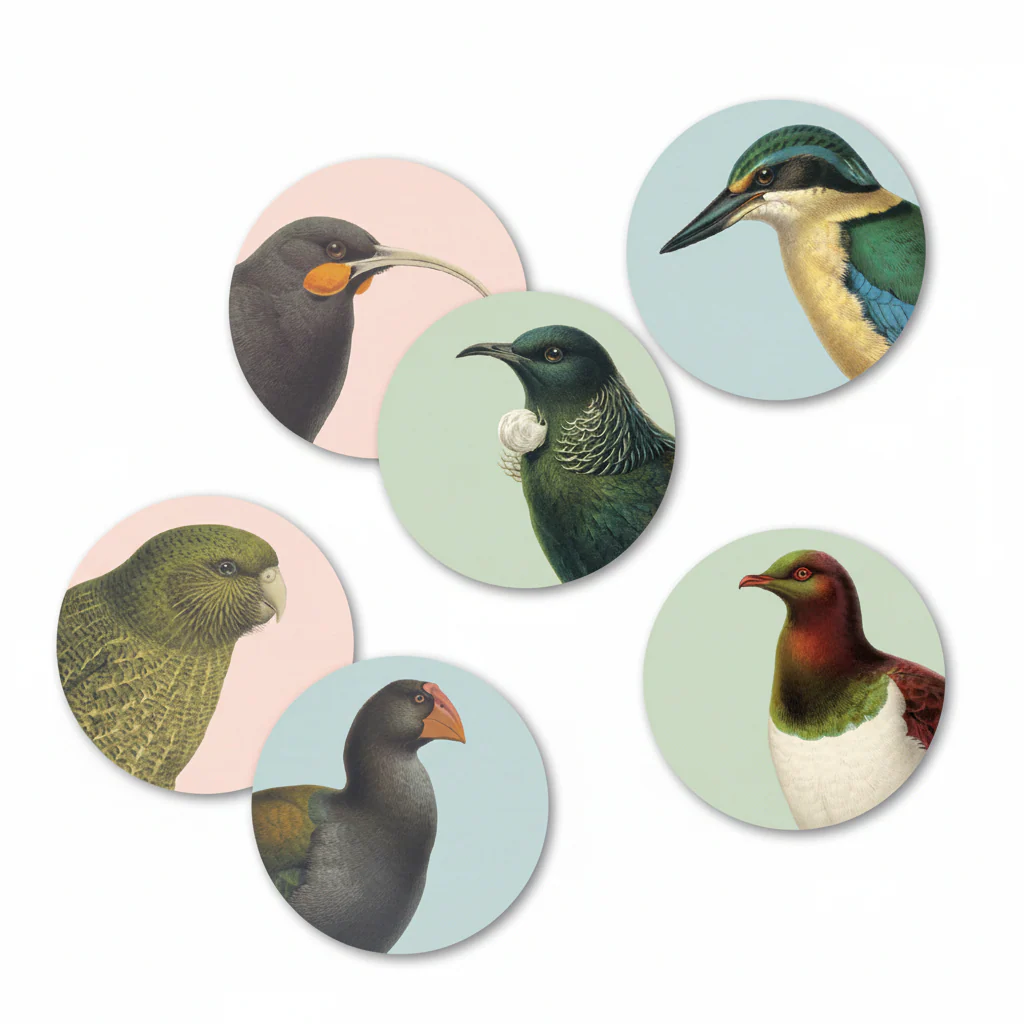100% NZ Hushed Birds Placemat