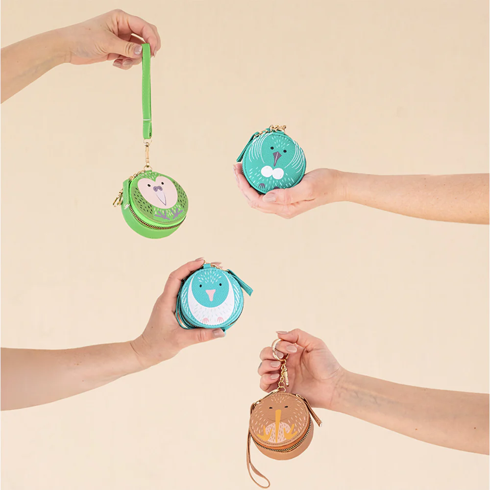 100% NZ Cutie Coin Purse Kākāpō - Image 3