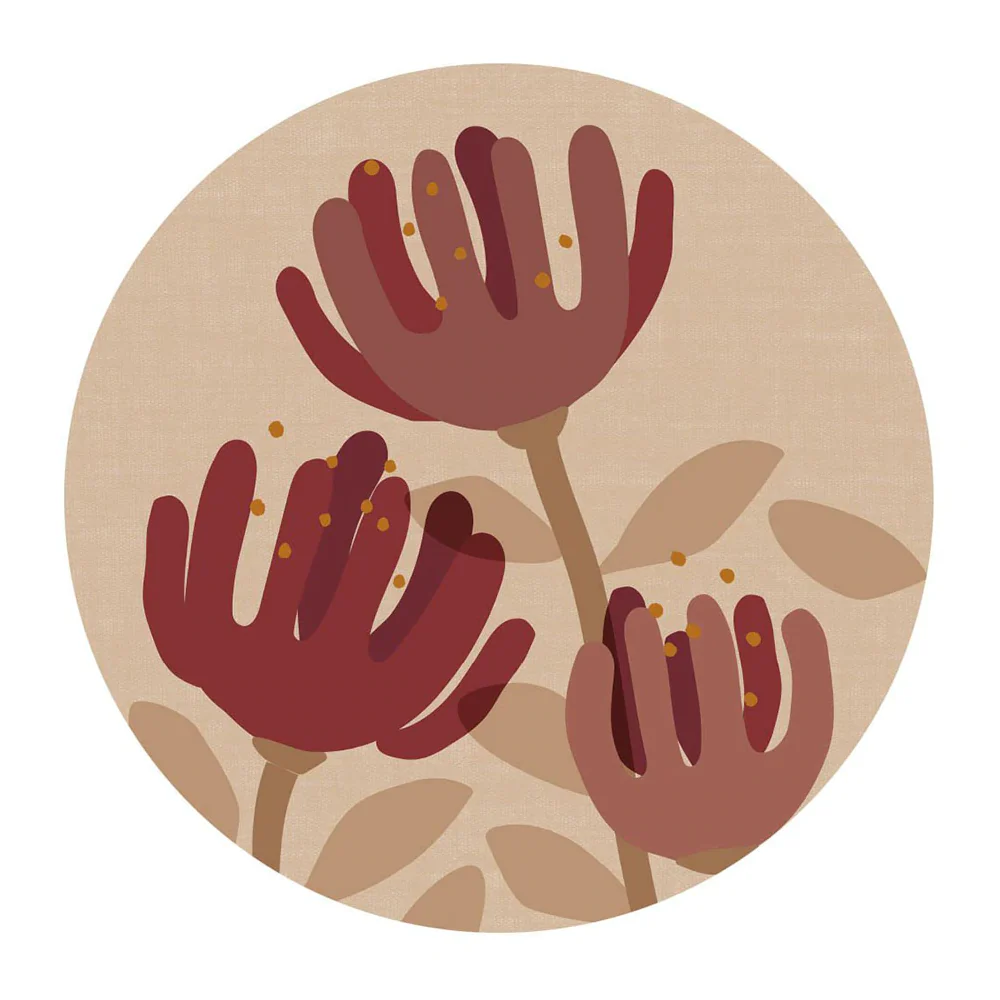 100% NZ Placemat Raw PÅhutukawa