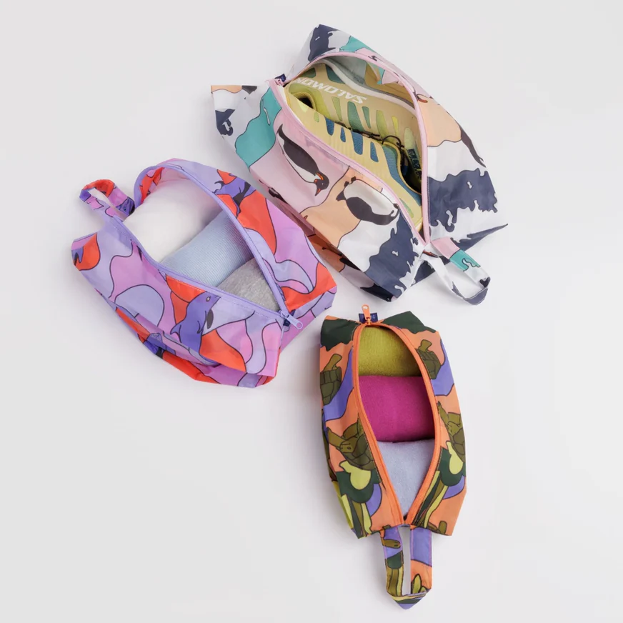 Baggu 3D Zip Pouch Vacation Animals - Image 3