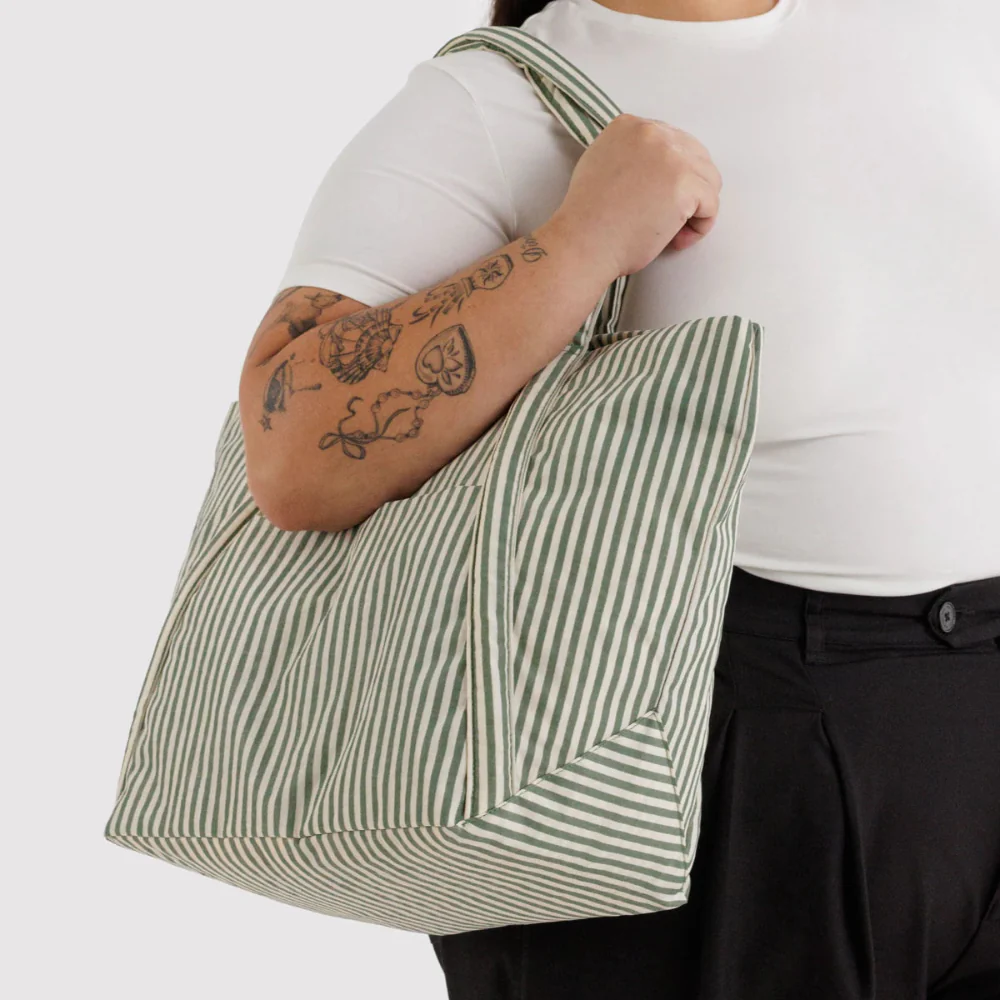 Baggu Cloud Bag Sage Stripe - Image 2