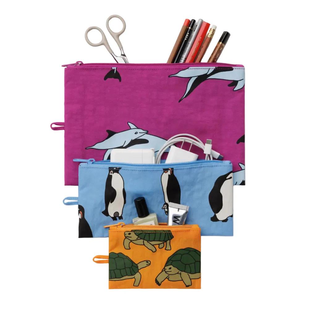 Baggu Flat Pouch Vacation Animals - Image 2
