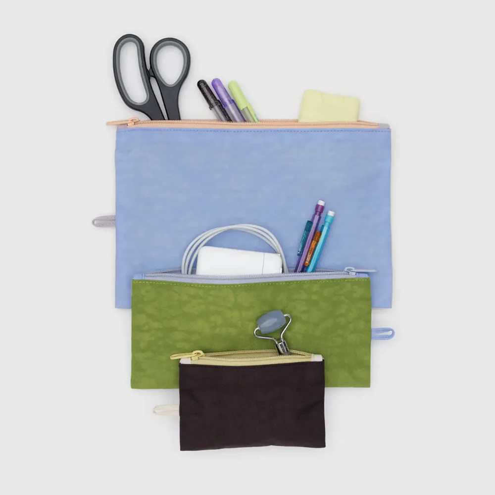 Baggu Flat Pouch Pastels Colour Block - Image 2