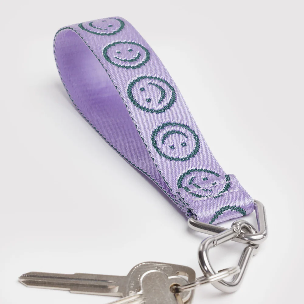 Baggu Logo Keychain Lilac  Happy - Image 2