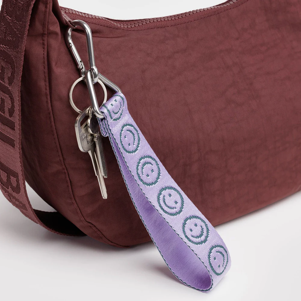 Baggu Logo Keychain Lilac  Happy - Image 4