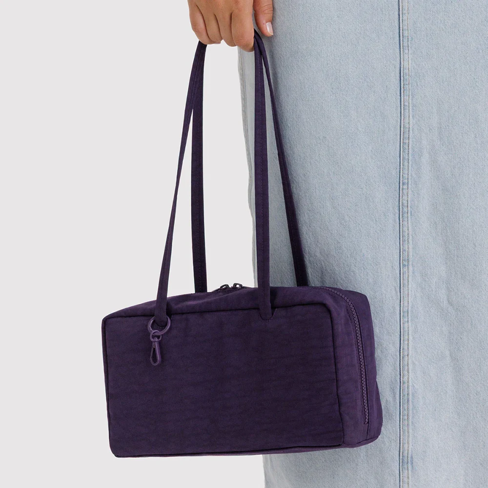 Baggu Medium Nylon Bowler Bag Fig - Image 3
