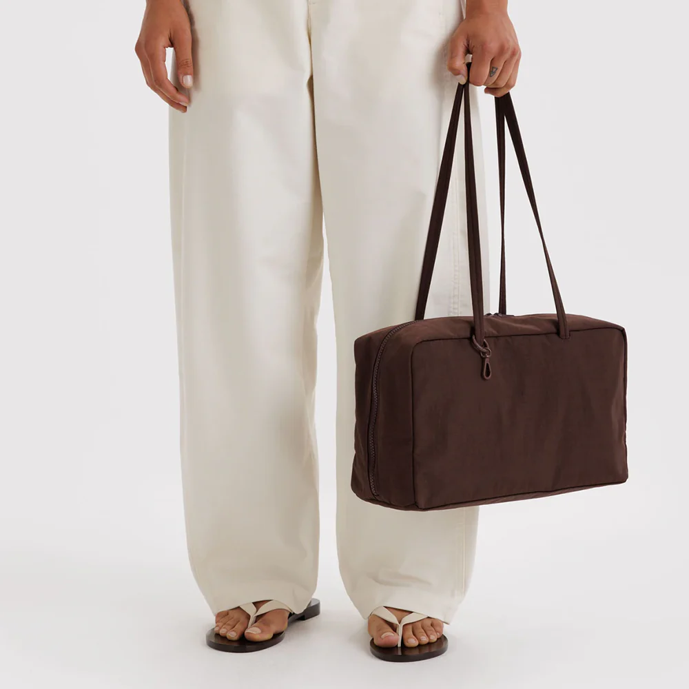 Baggu Nylon Bowler Bag Coffee - Image 3