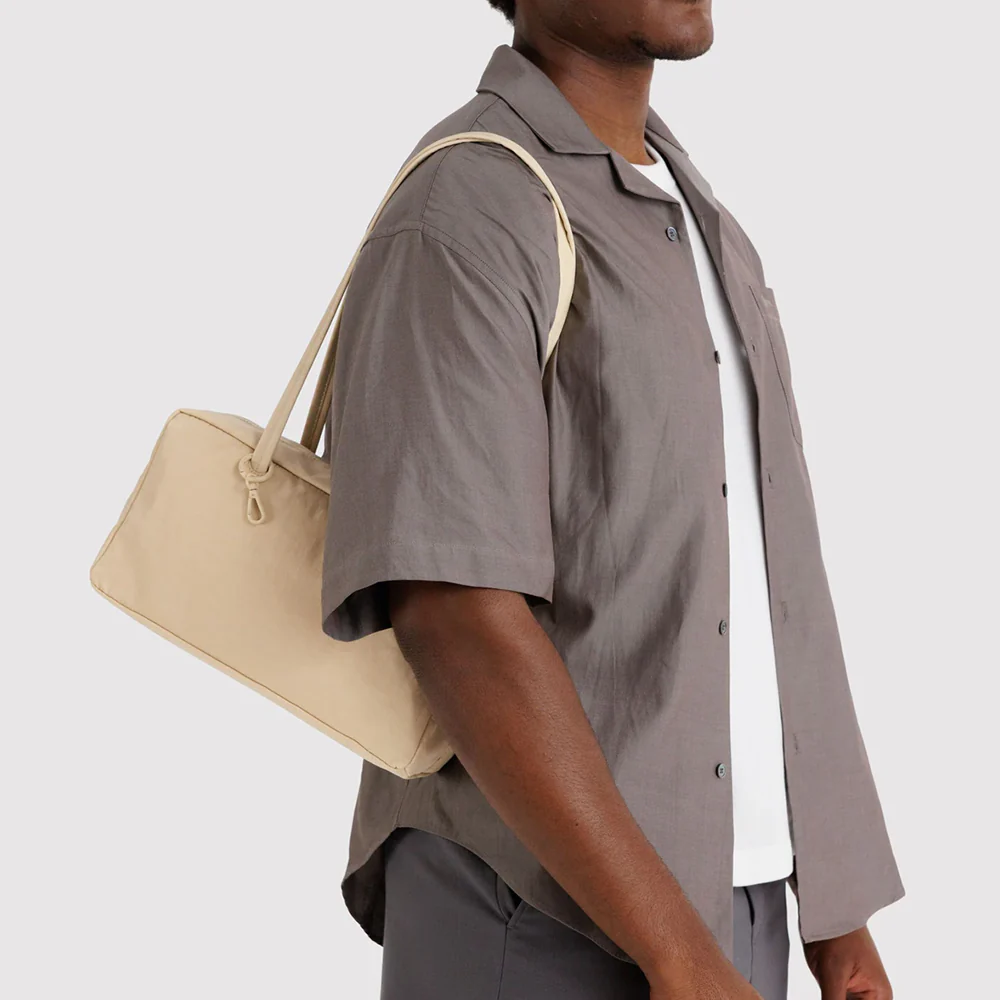 Baggu Nylon Bowler Bag Custard - Image 3