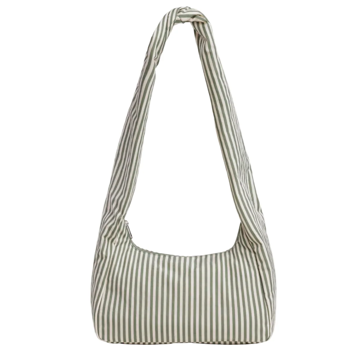 Baggu Nylon Meringue Bag Sage Stripe - Image 2