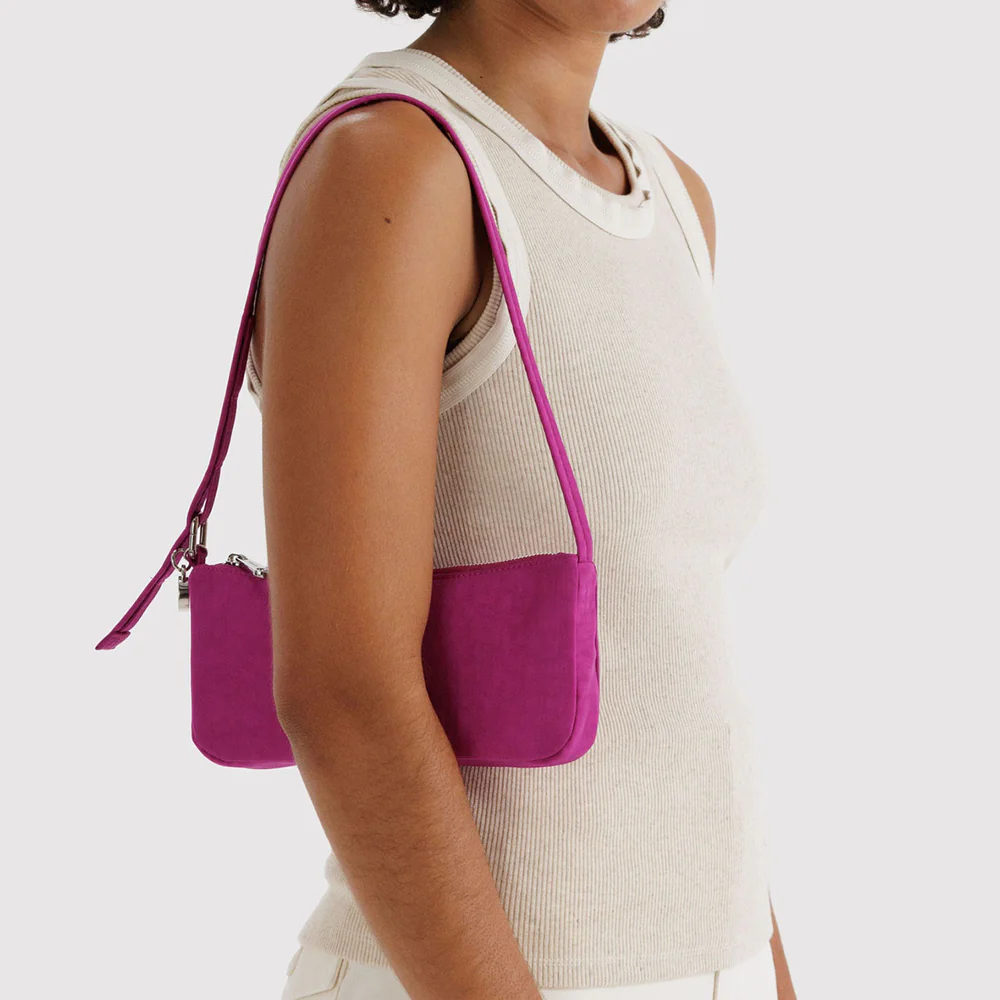 Baggu Nylon Pochette Bag Deep Fuchsia - Image 2