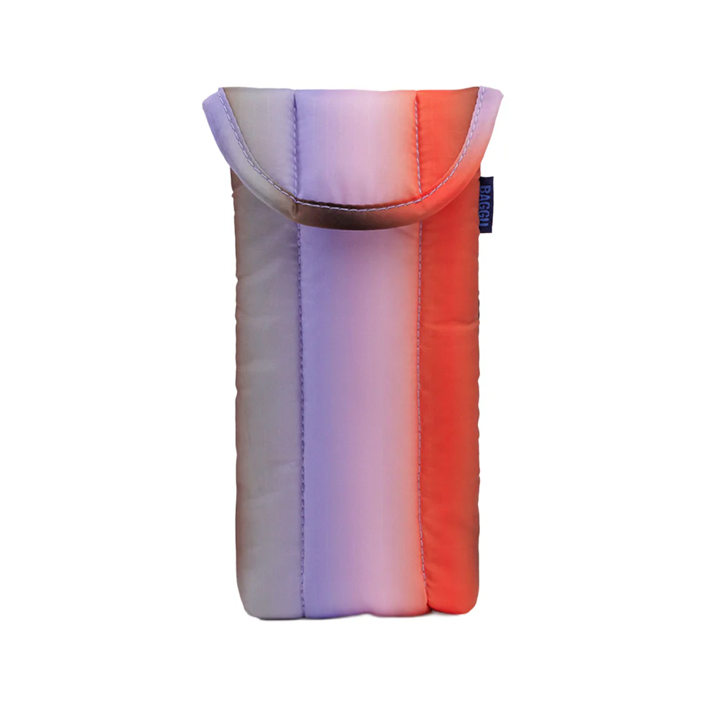 Baggu Puffy Glasses Sleeve Gradient Stripe Poppy Lilac