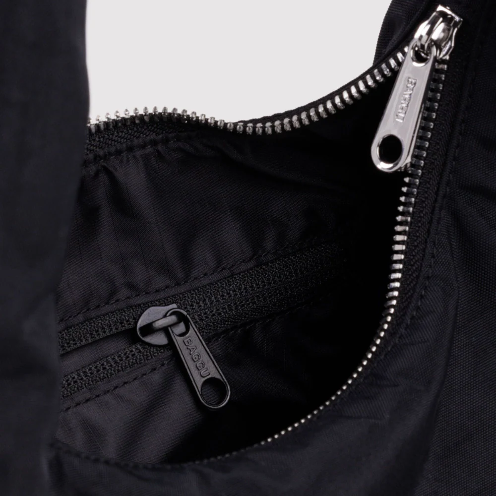 Baggu Small Nylon Meringue Bag Black - Image 3