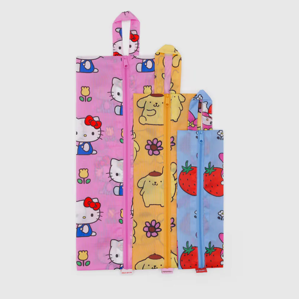 Baggu x Hello Kitty 3D Zip Pouch Floral - Image 3