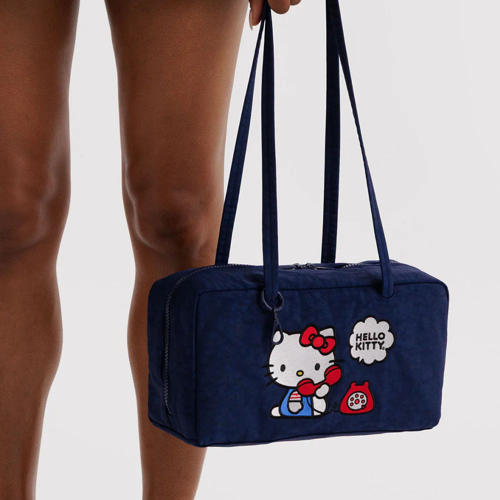 Baggu x Hello Kitty Nylon Bowler Bag Embroided Hello Kitty Phone - Image 3