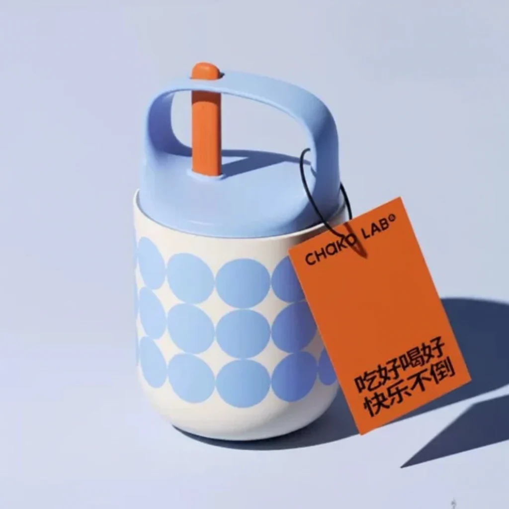 Chako Lab BaoBao Cup White Blue - Image 3