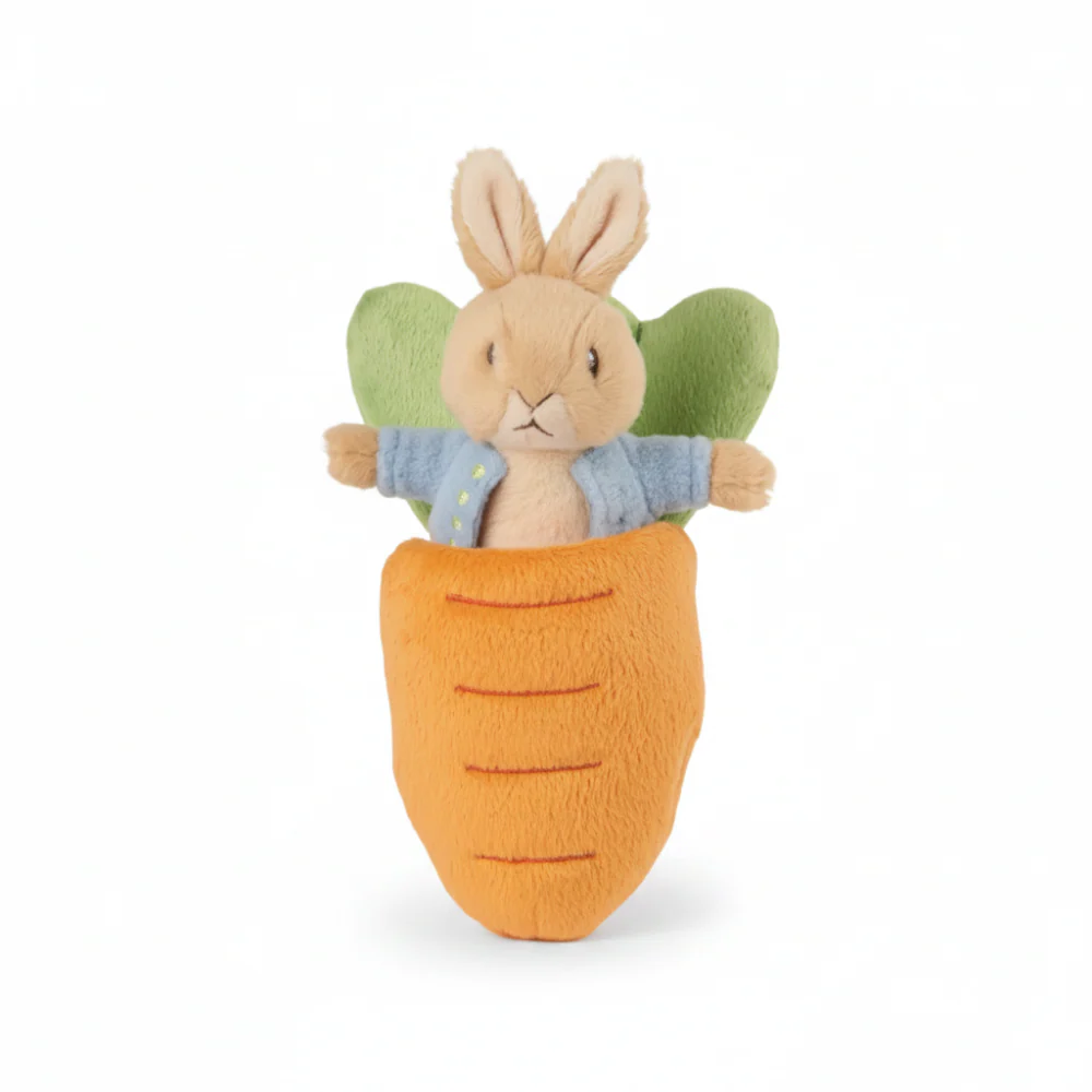Beatrix Potter Mini Soft Toy Peter Rabbit in Carrot