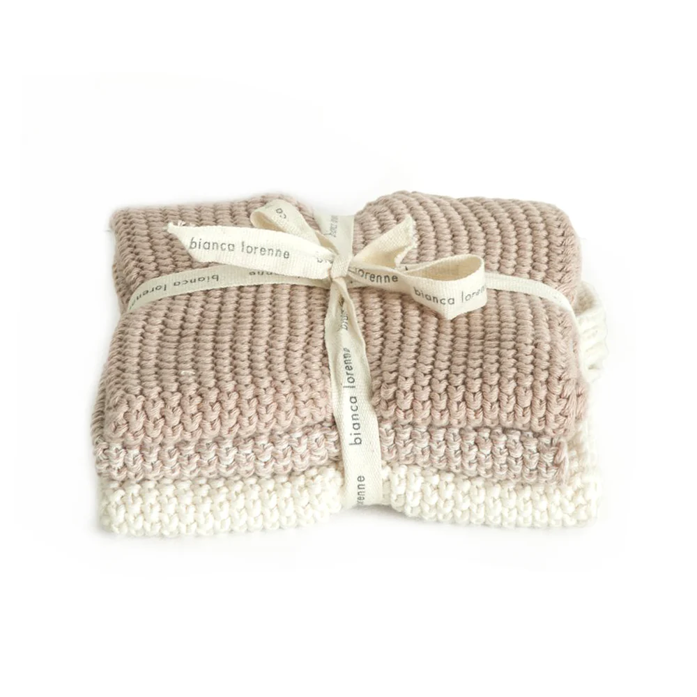 Bianca Lorenne Washers Lavette Set of 3 Petal