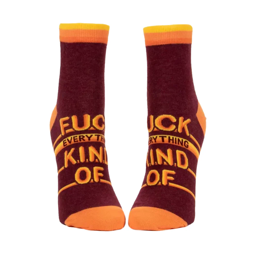 Blue Q Women's Ankle Socks F*ck Everything