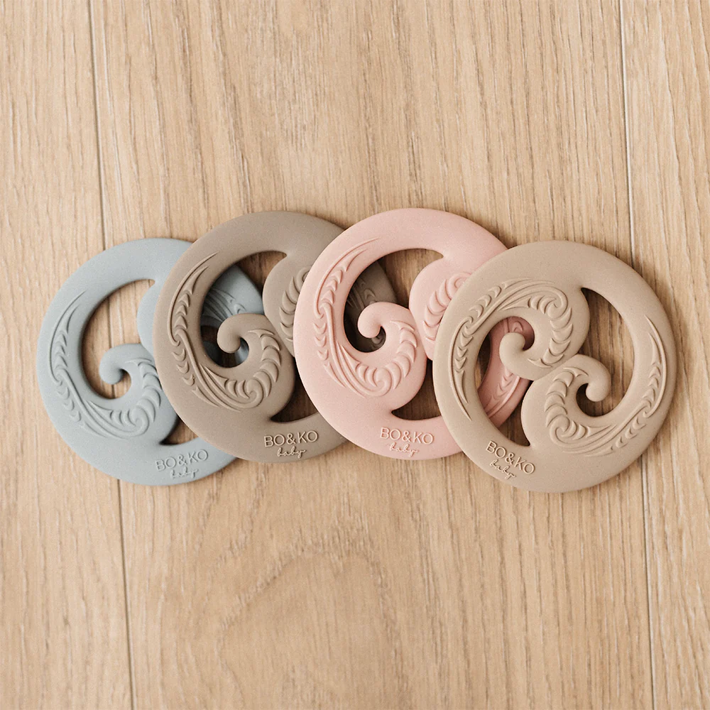 Bo & Ko Koru Teether Olive - Image 2