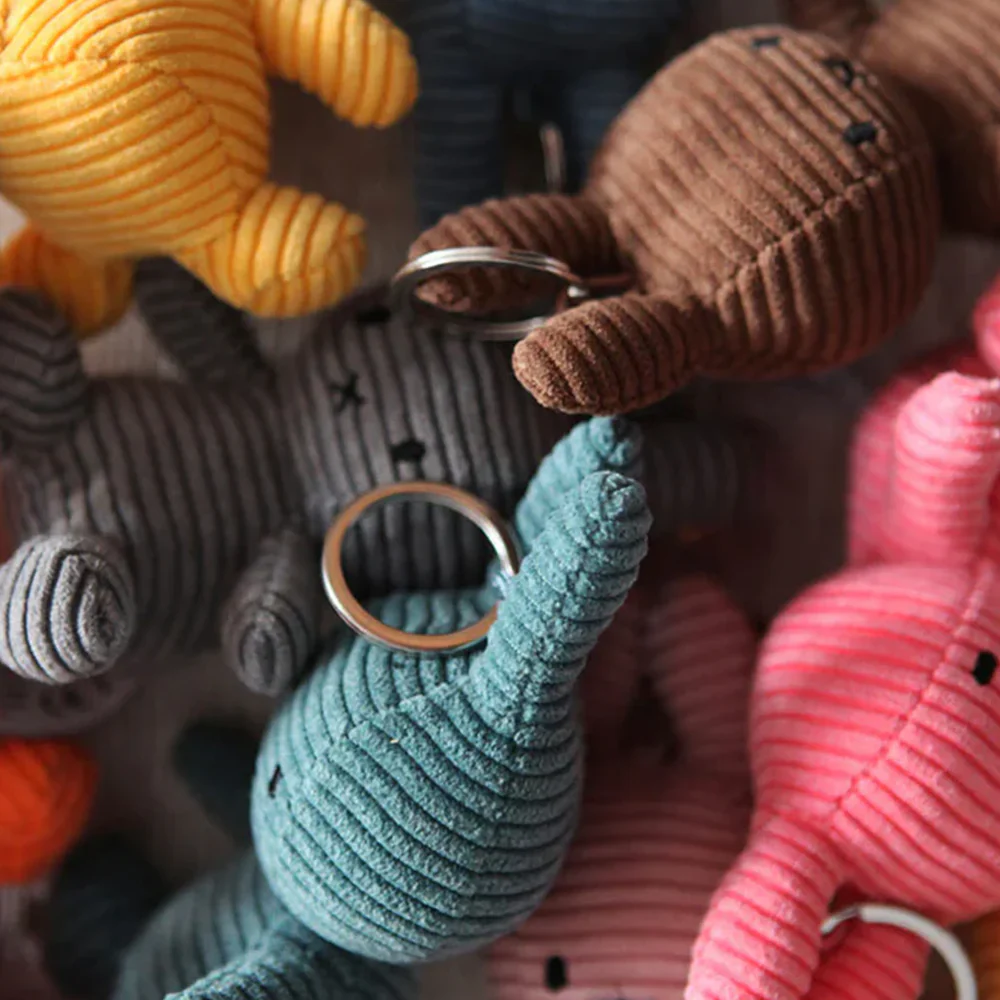 Bon Ton Toys x Miffy Keychain Corduroy Doll Grey - Image 3