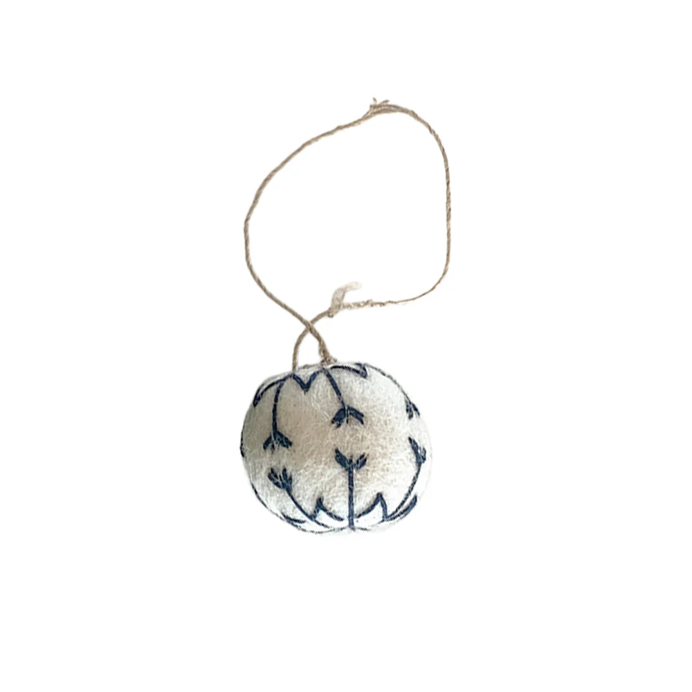 Christmas Decoration Felt Embroidered Bauble Assorted - Image 4