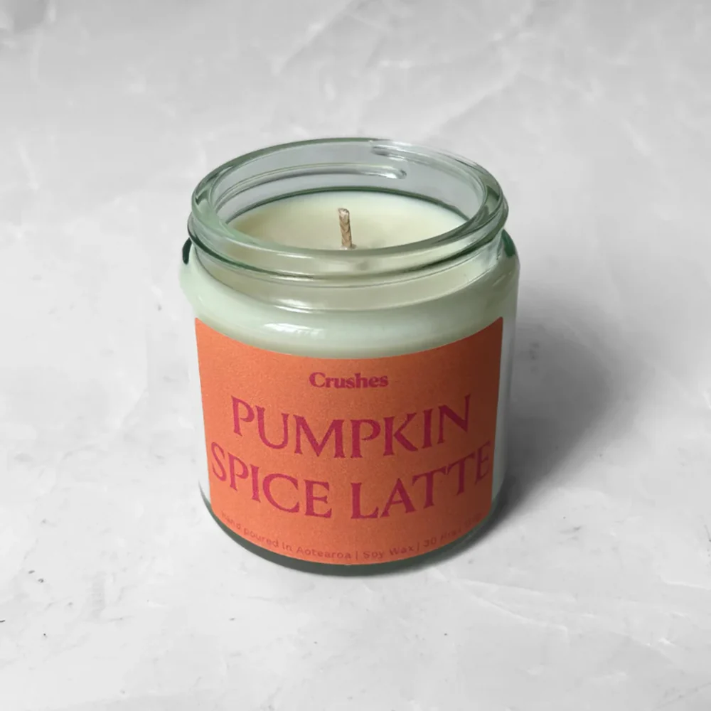 Crushes Scented Soy Candle Pumpkin Spiced Latte 120g - Image 2