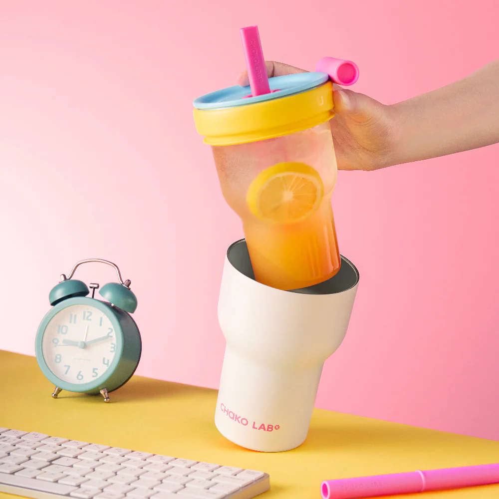 Chako Lab Dual layer Tumbler Yellow Blue - Image 3