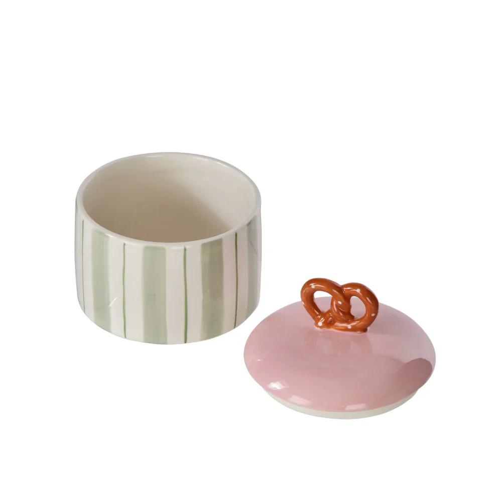 Emporium Pierre Pretzel Stripe Cannister - Image 3
