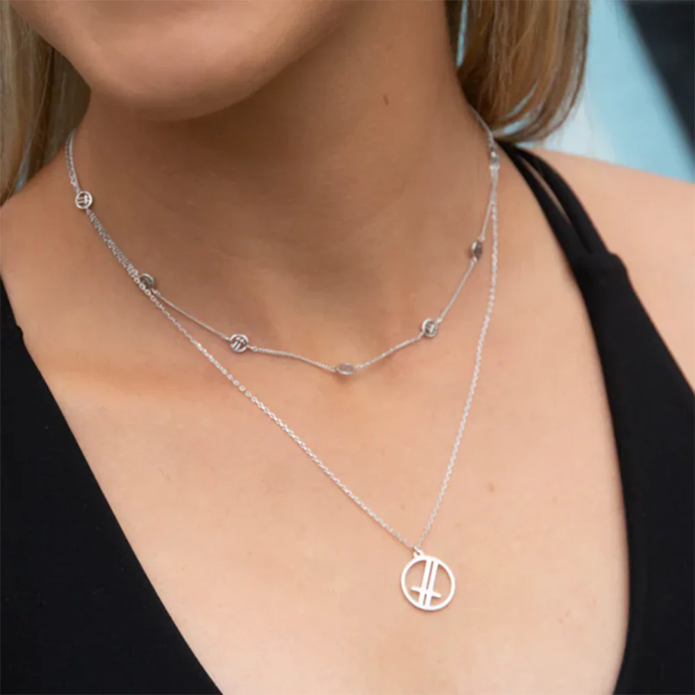 Ever Overtime Pendant Necklace Silver - Image 2
