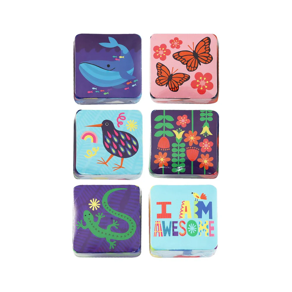 Expandable Face Cloth Cube Kiwiana Assorted