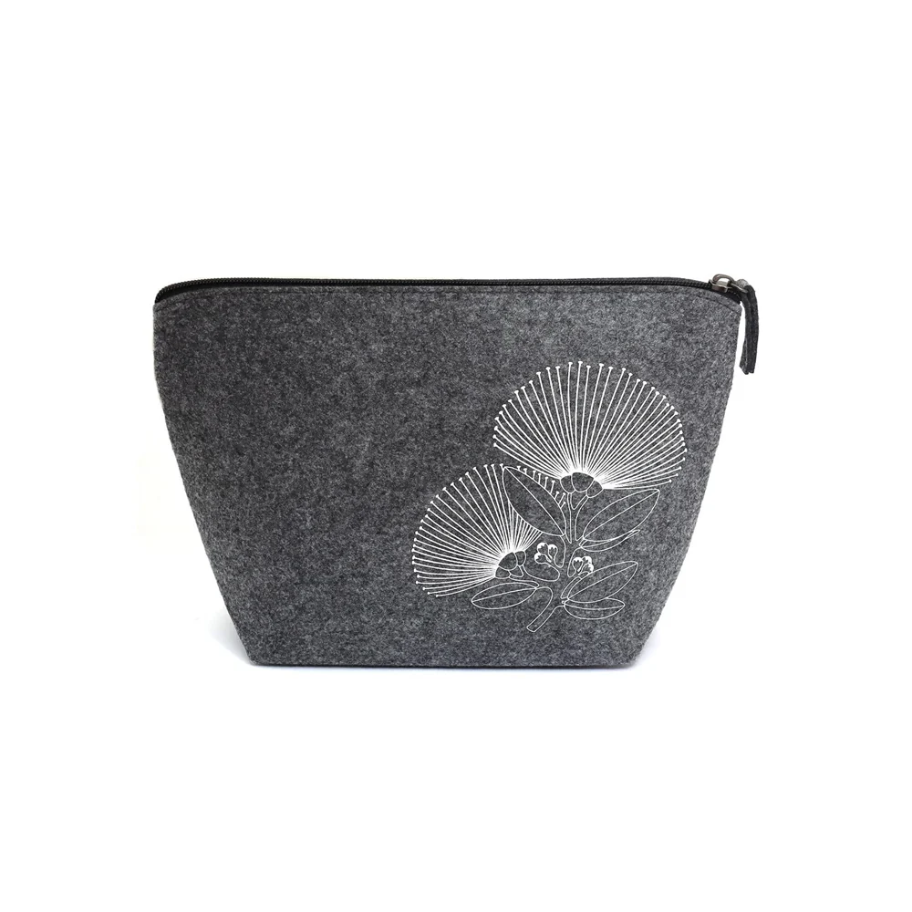 Felt Cosmetic Bag PÅhutukawa Grey