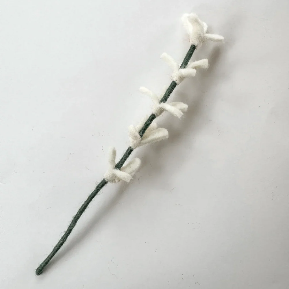 Felted Wool flower Stem - Image 3