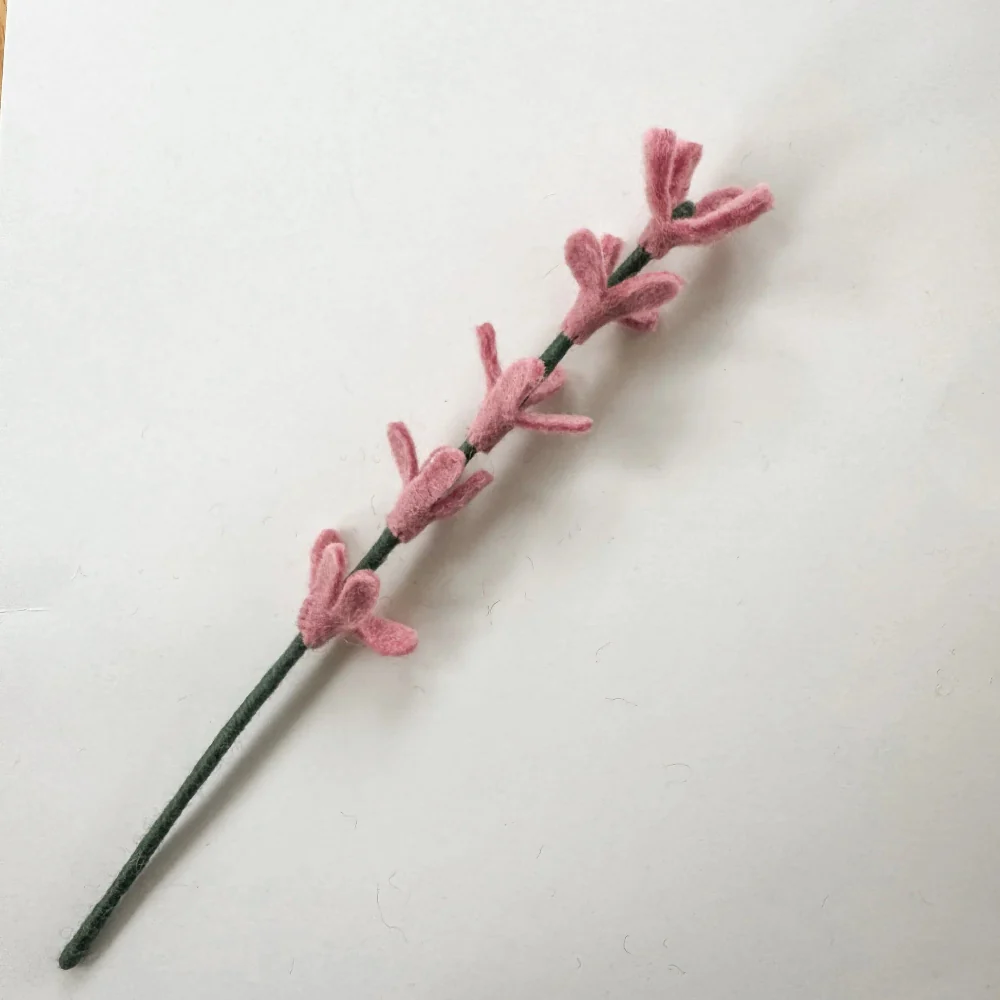 Felted Wool flower Stem - Image 6