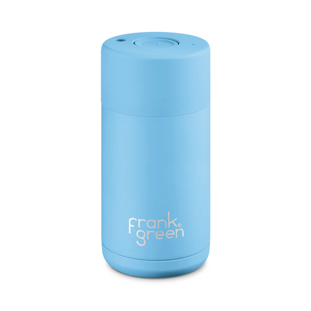 Frank Green Ceramic Reusable Cup 12oz Sky Blue