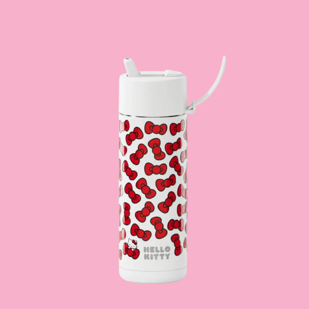 Frank Green x Hello Kitty 20oz Reusable Bottle Hello Kitty with Flip Straw Lid (Bow Edition) - Image 2