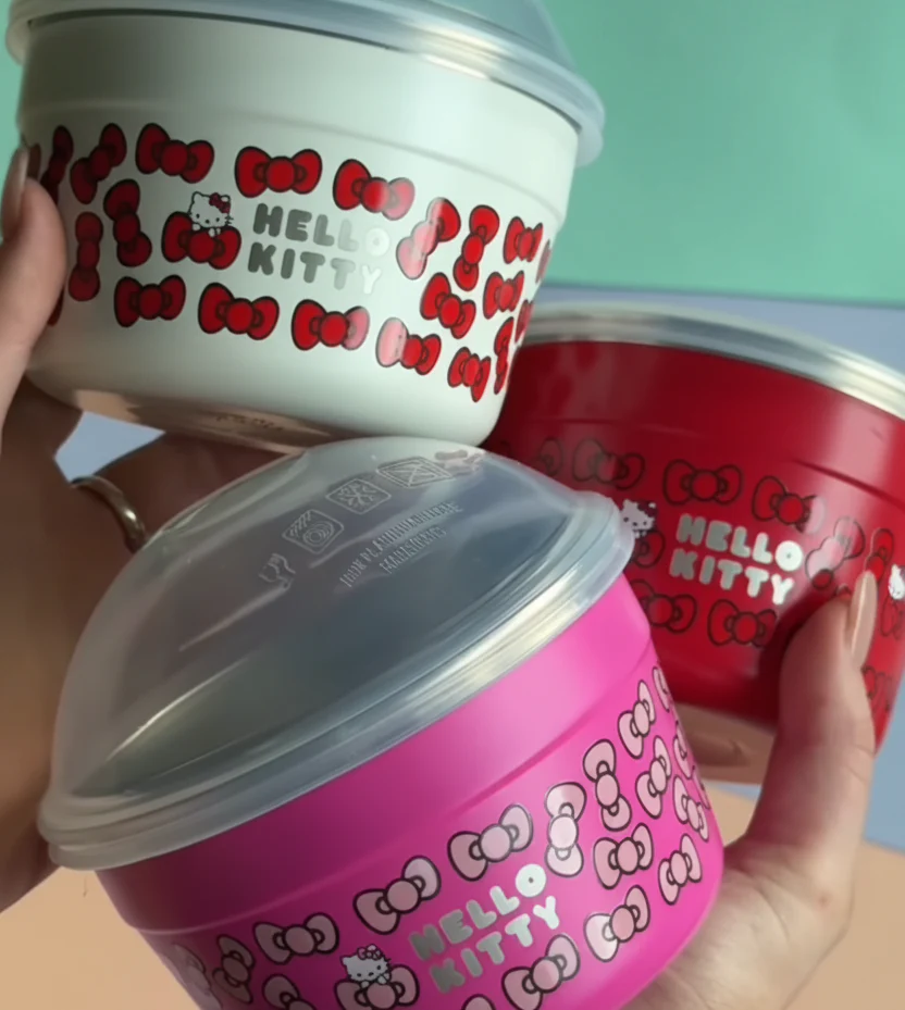 Frank Green x Hello Kitty Trio Pack Hello Kitty To Go Bowls 500ml - Image 2