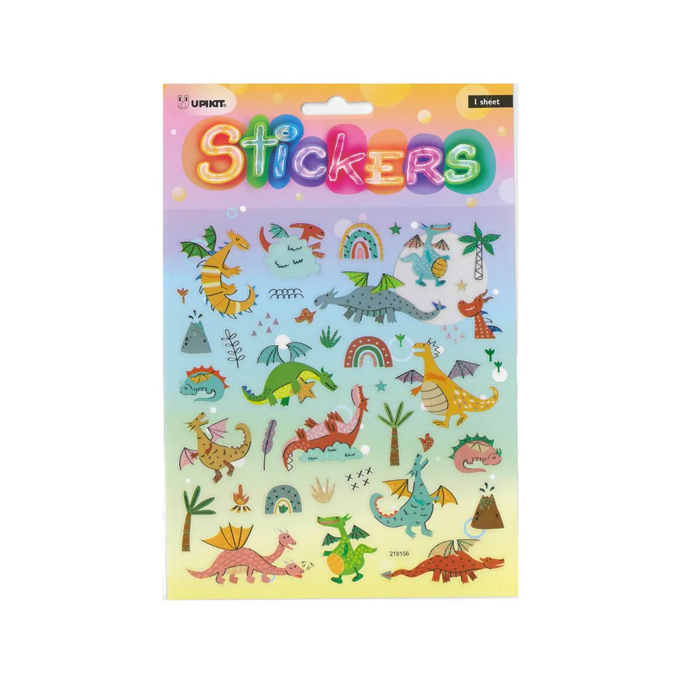 Glittery Dragon Stickers