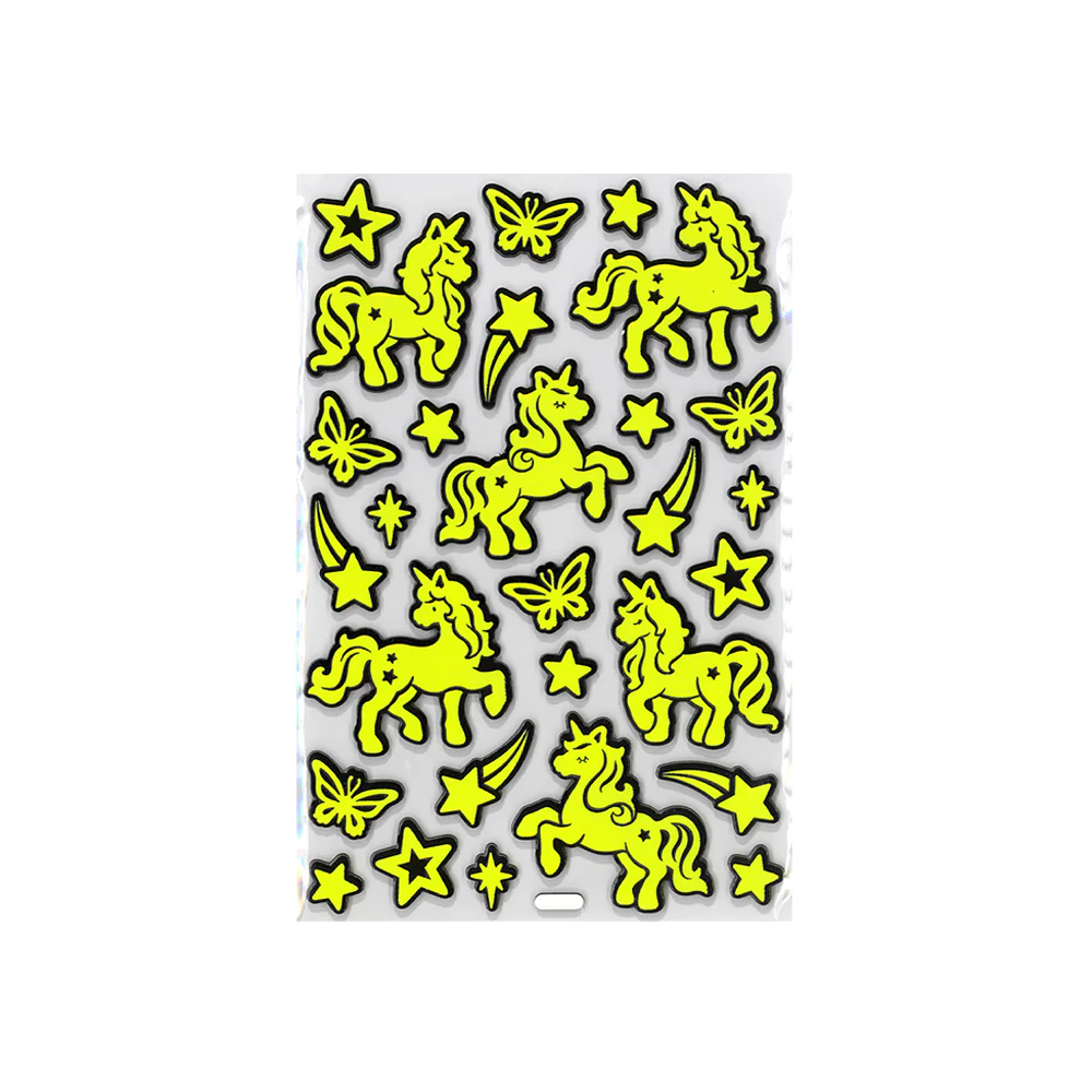 Glow in the Dark Foam Unicorn Stickers