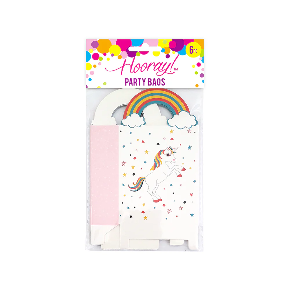 Hooray Party Bags Unicorn Pack of 6 - Image 2