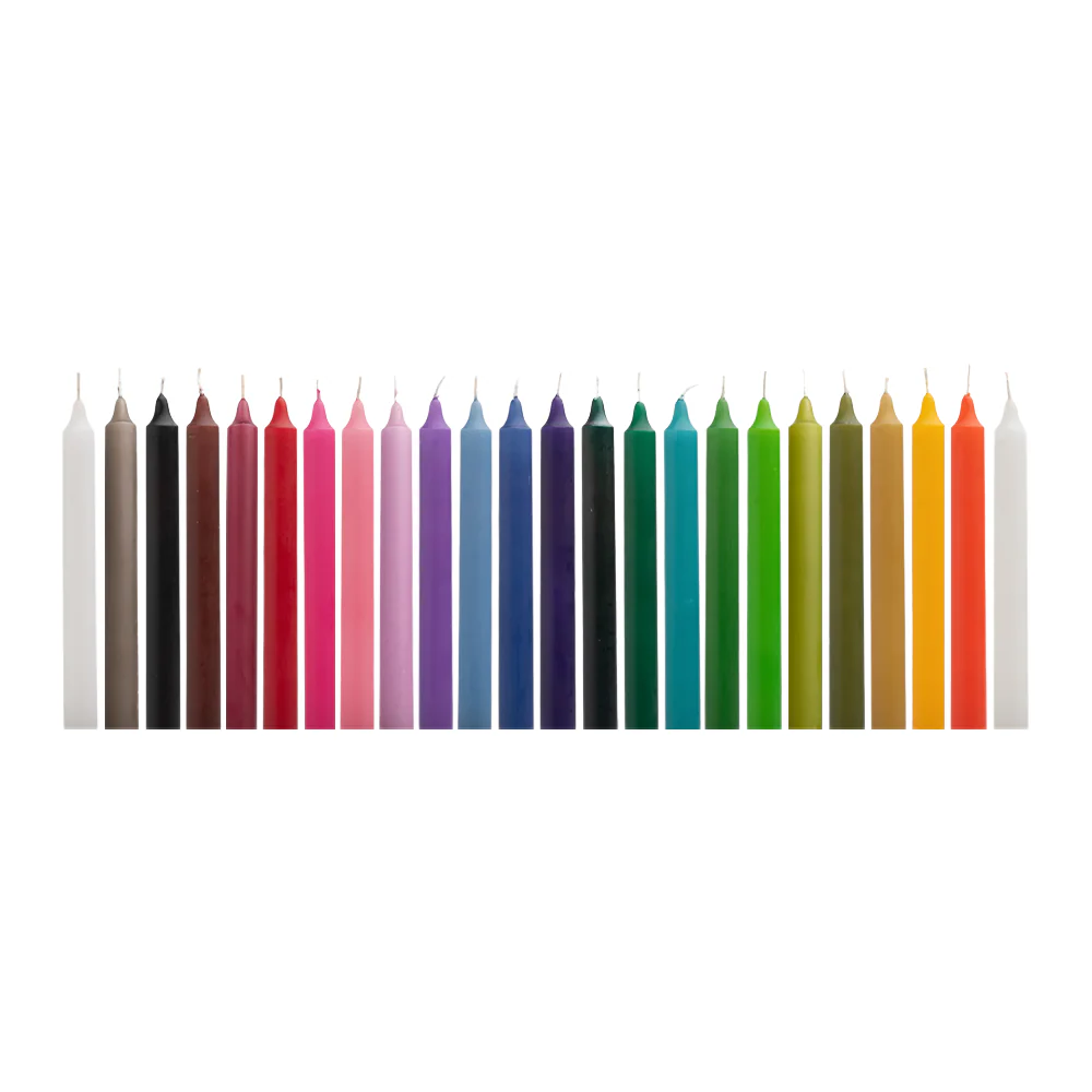 Household Tapered Coloured Candle 24cm