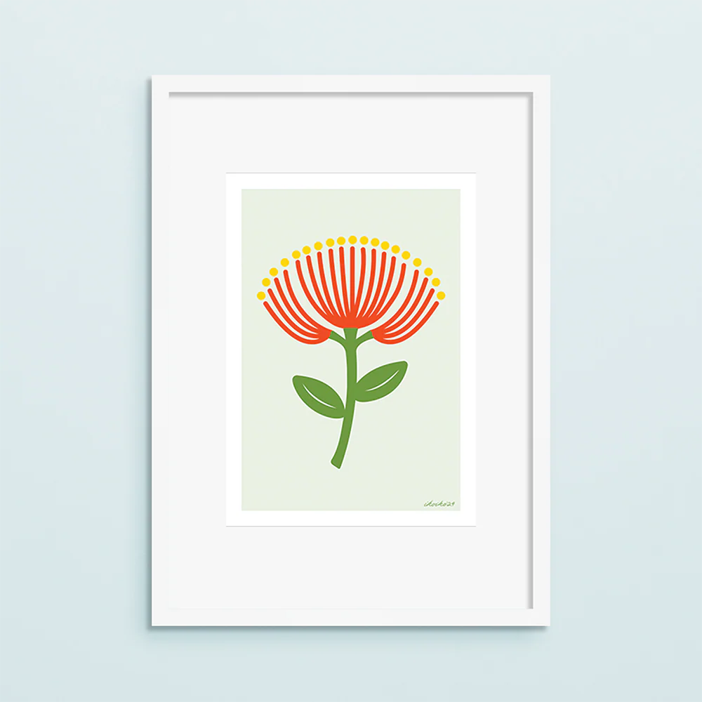 Iko Iko A4 Art Print NZ Pōhutukawa - Image 2