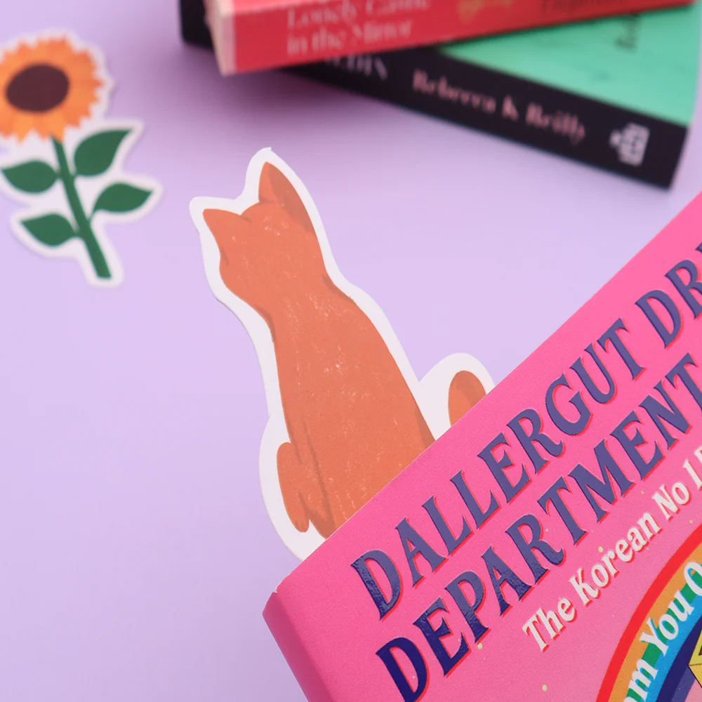 Iko Iko Cut Out Bookmark Orange Cat - Image 2