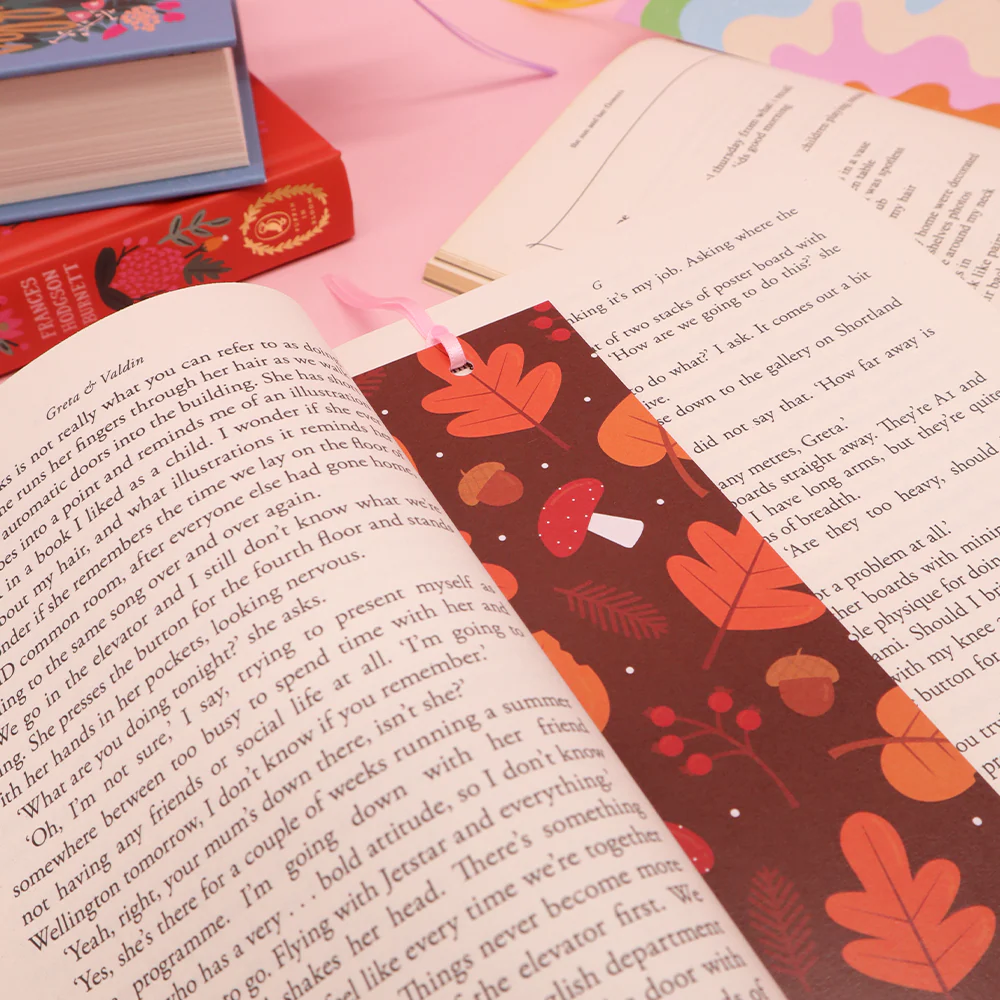 Iko Iko Double Sided Bookmark Autumnal Leaves - Image 2