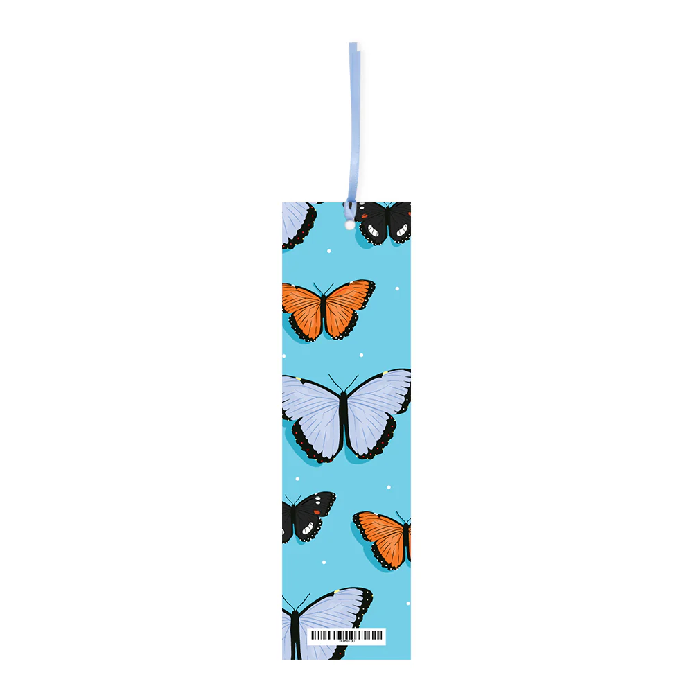 Iko Iko Double Sided Bookmark Butterfly Blue Orange - Image 3