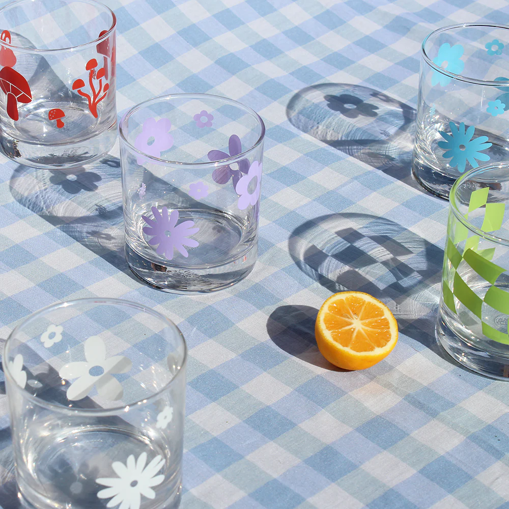 Iko Iko Glass Tumbler Checkered Green - Image 3