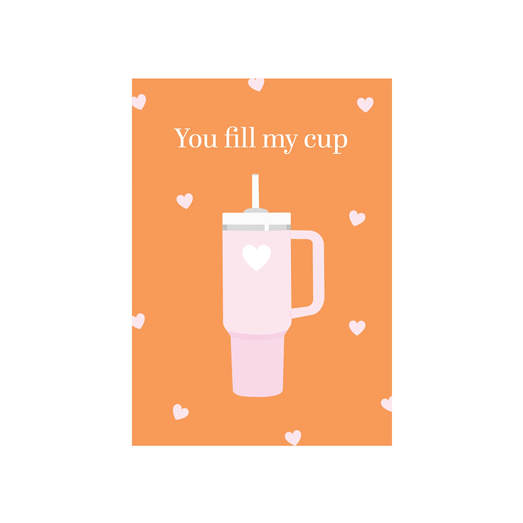 Iko Iko Text Pun Card Fill My Cup